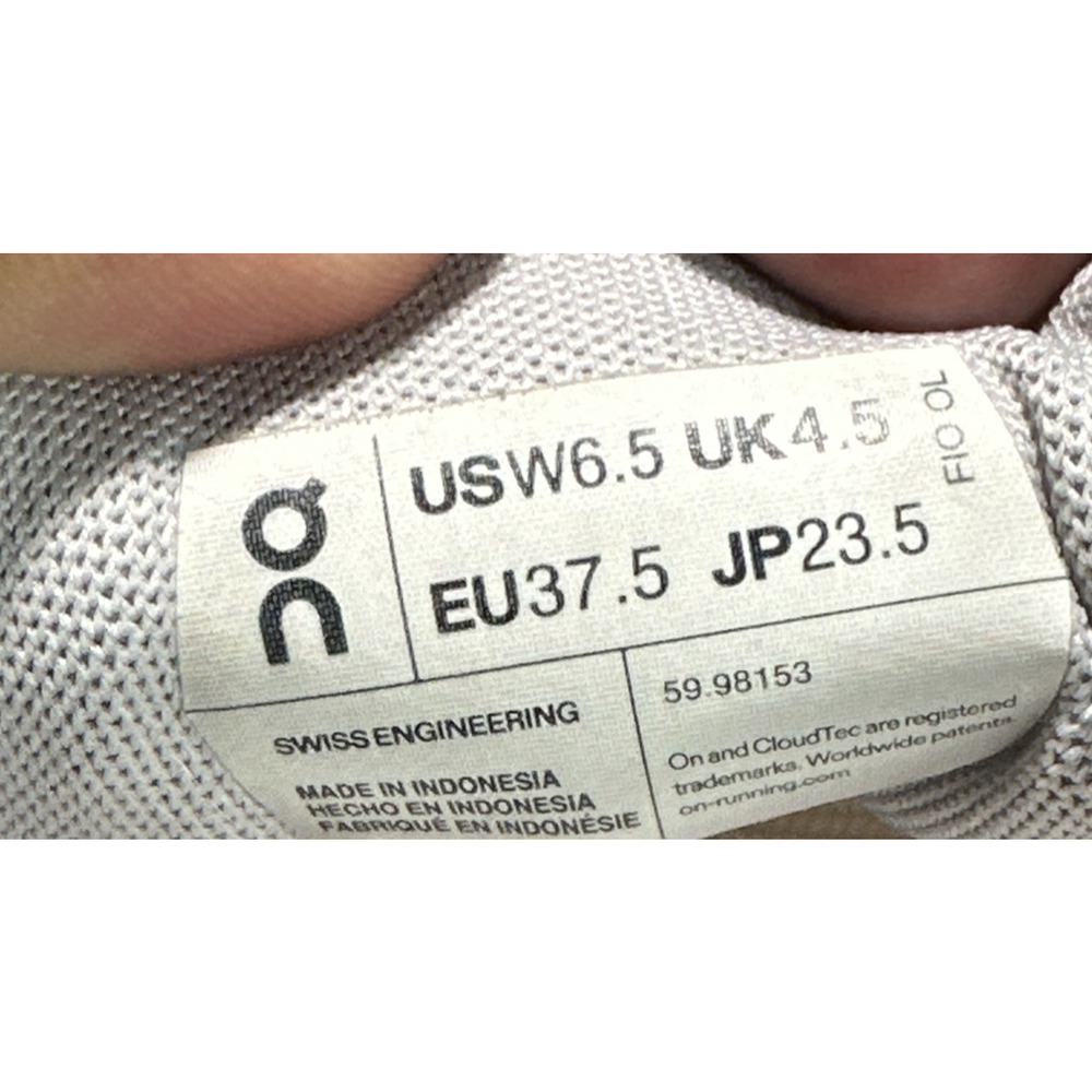 Oncloud Cloud 5 Light Rose Running Shoes Womens 6.5 Uk 4.5 Cloudrunner Cloudtec - Picture 7 of 11